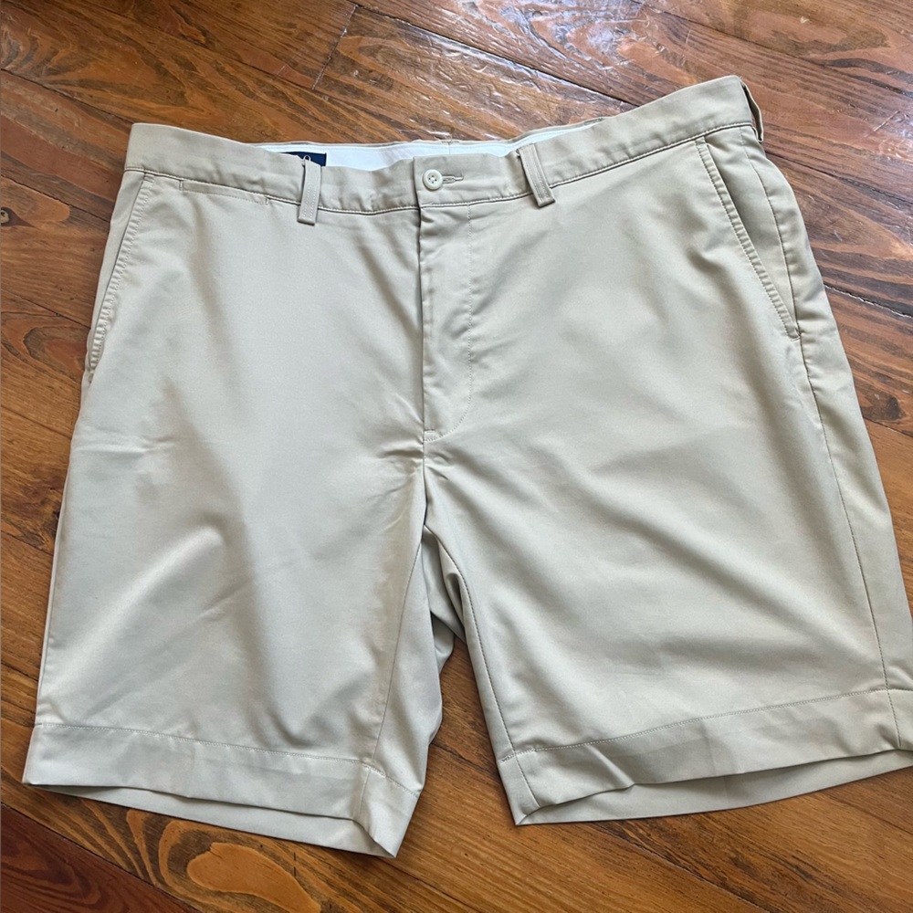 Polo‎ Ralph Lauren Men’s Golf Flat Front Casual Khaki Shorts Waist 38